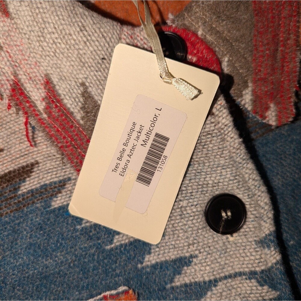 LA MIEL Multicolor Aztec Pattern Jacket - Picture 6 of 8